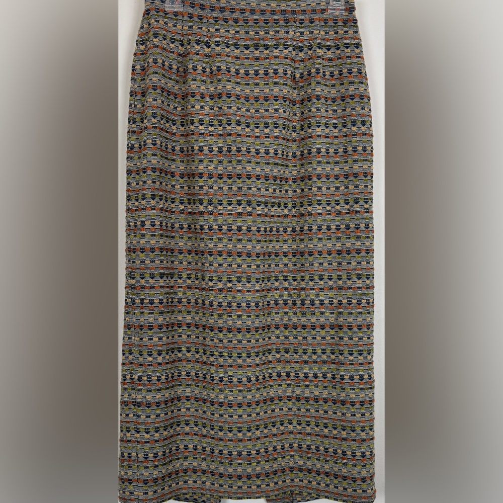 Vintage Signature by Jerell Textured Maxi Skirt Boho Southwestern Medium